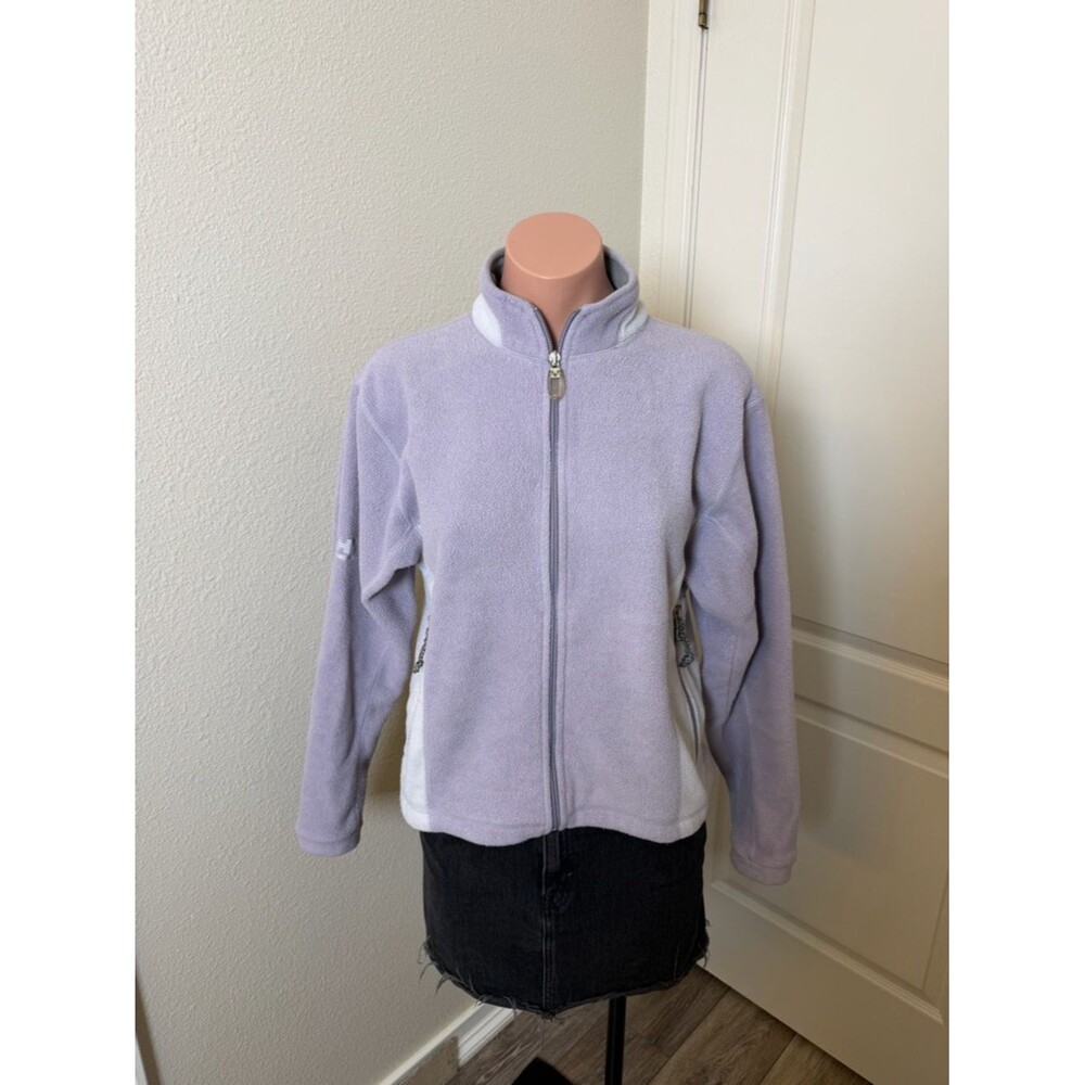 Helly Hansen Light Lavender Full-Zip Fleece Jacket Sz S